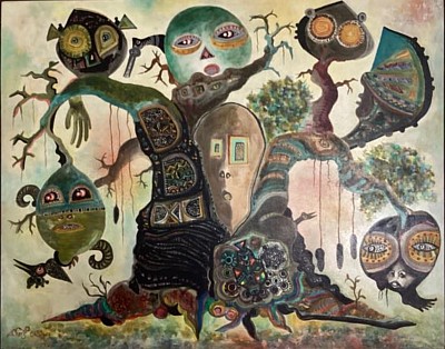 Shérif Thiam, 2007, acrylique sur toile